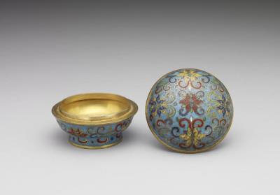 图片[3]-Copper box in cloisonne enamels, Qing dynasty, Qianlong reign (1736-1795)-China Archive